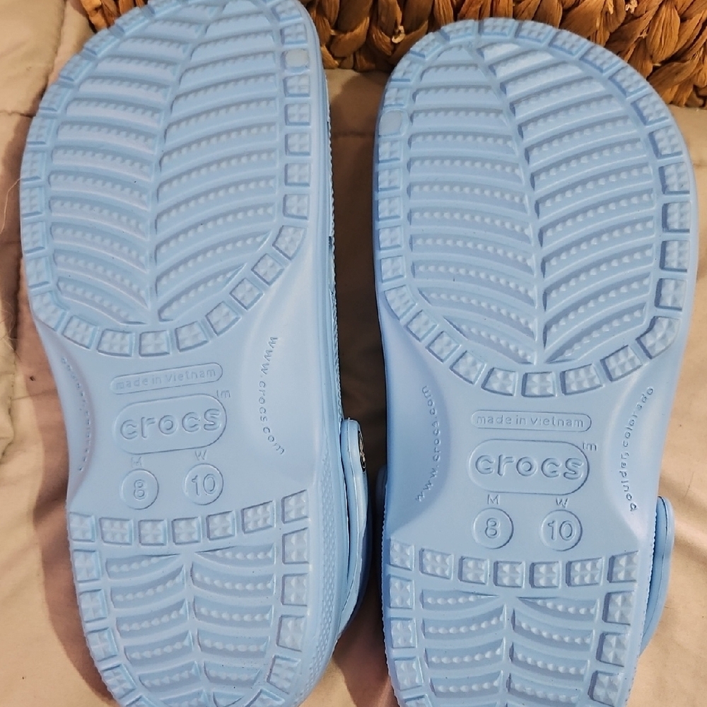 Women's Light Blue Crocs - Picture 3 of 5